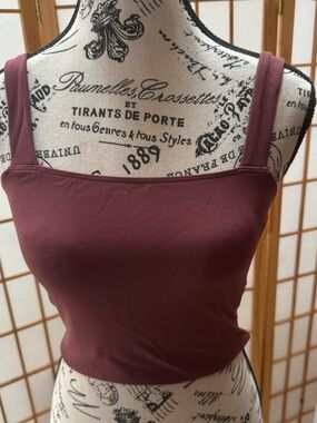 NWT Halara Softlyzero Plush Square Neck Cropped Skinny Yoga Tank Top Size XS